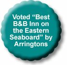 Voted Best B&B Inn on the Easter Seaboard by Arringtons
